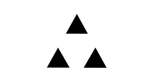 full Black 3 Triangles white background